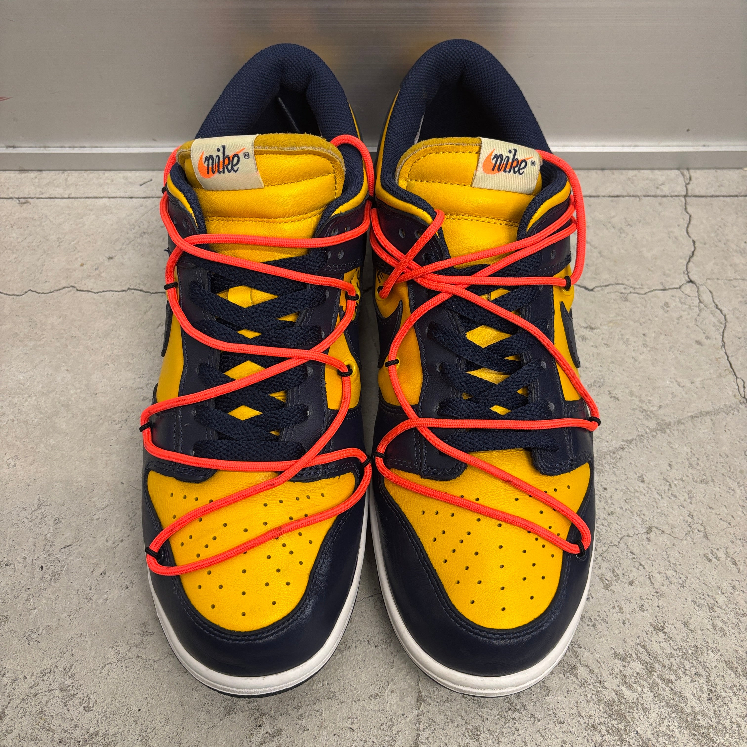 【US10】DUNK LOW LTHR / OW CT0856-700【USED】