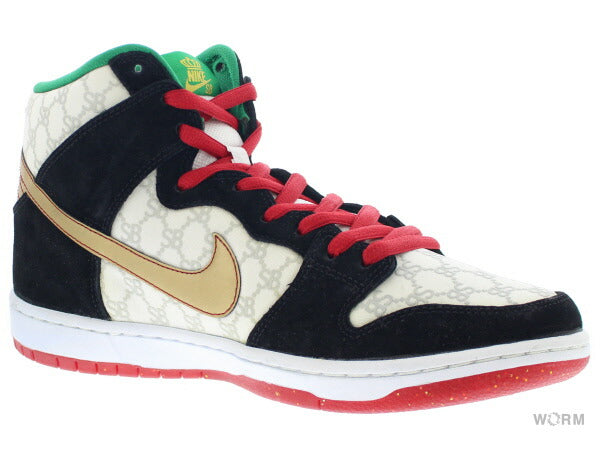 28.5cm NIKE SB DUNK HIGH PREMIUM SB 313171-170 white/metallic gold-bla