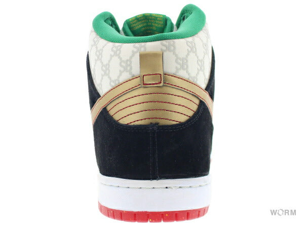 28.5cm NIKE SB DUNK HIGH PREMIUM SB 313171-170 white/metallic gold-bla