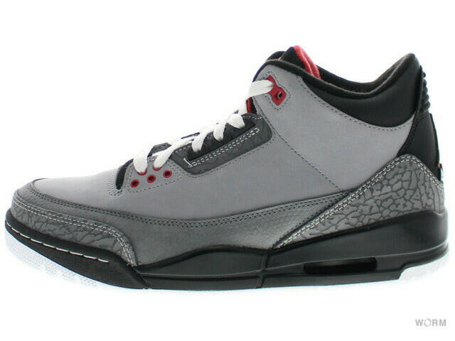 AIR JORDAN 3 RETRO "STEALTH" 136064-003 stealth/vrsty red-lt grpht-blk Air Jordan [DS]