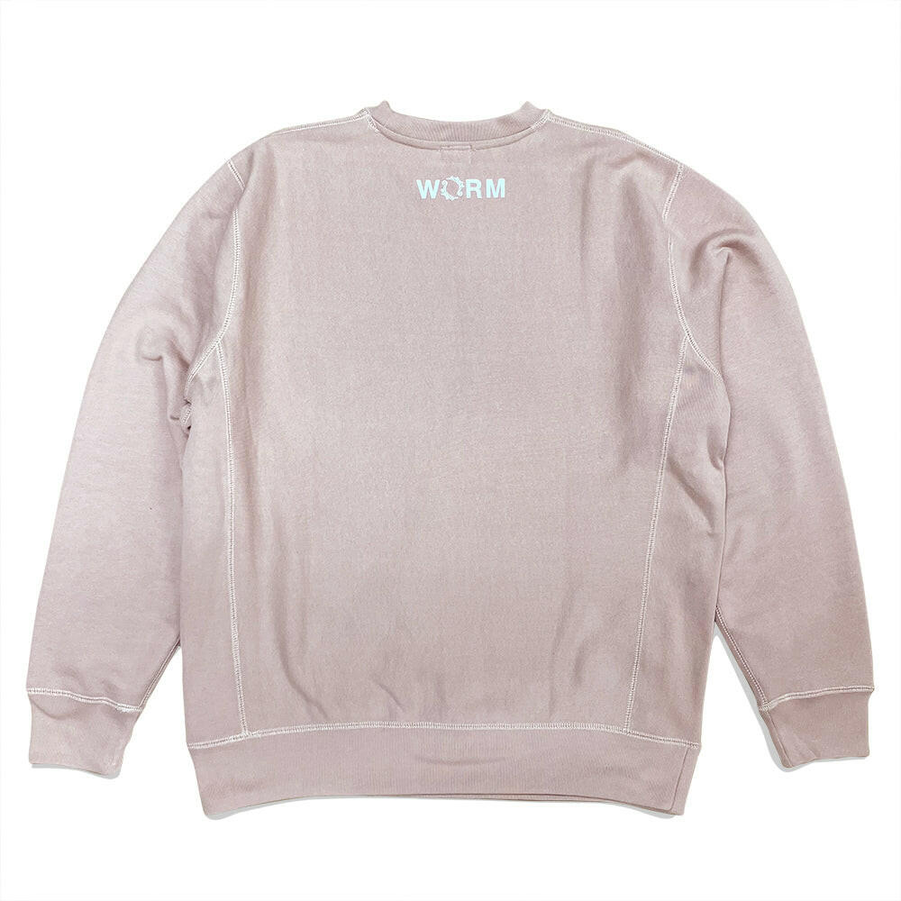 WORM CREWNECK "LOGO" Pink