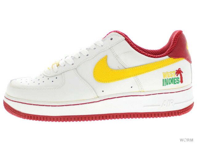 NIKE AIR FORCE 1 "WEST INDIES" 306353-171 wht/vars maize-vars red(wi 3) Nike Air Force [DS]