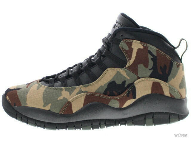 AIR JORDAN 10 RETRO "WOODLAND CAMO" 310805-201 desert camo/black-lt chocolate Air Jordan Retro [DS]