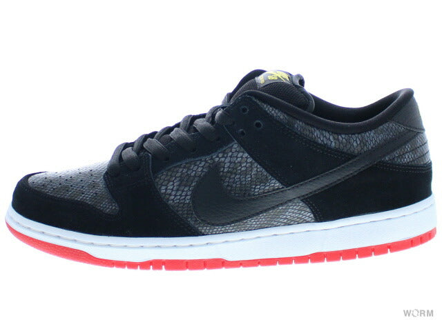 US10] NIKE SB DUNK LOW PREMIUM SB 313170-017 black/black-university r