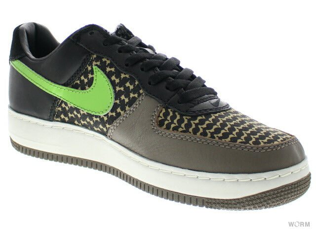 NIKE AIR FORCE 1 LOW IO PREMIUM "UNDEFEATED" 313213-032 black/black green bean-olive gray Nike Air Force [DS]