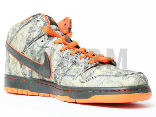 [US10] NIKE SB DUNK MID PREMIUM SB 314381-300 dark army/dark army-orng black Dunk Camo [DS]