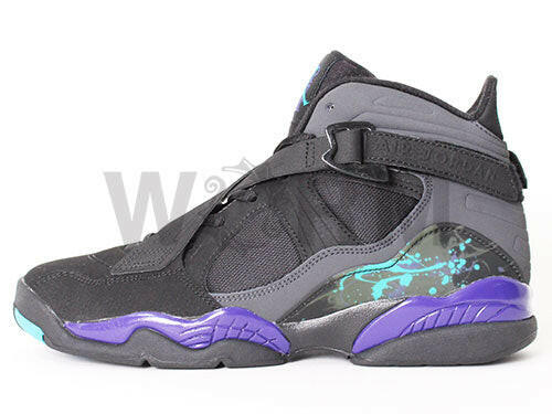 [24cm] AIR JORDAN 8.0(GS) 467808-009 black/drk cncrd-anthrct-orn bl Air Jordan [DS]