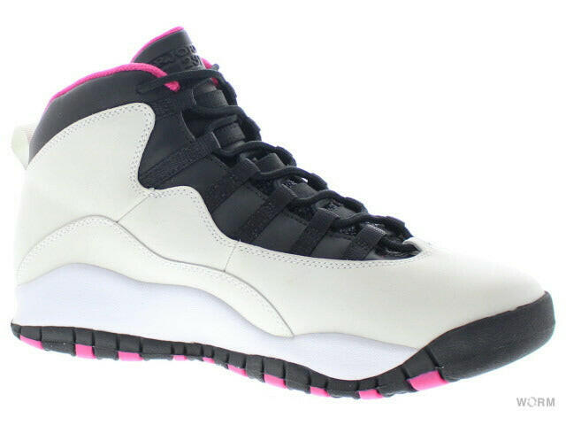 GIRLS AIR JORDAN 10 RETRO (GS) 487211-008 pr pltnm/vvd pnk-blk-vvd pnk Girls Air Jordan Retro [DS]