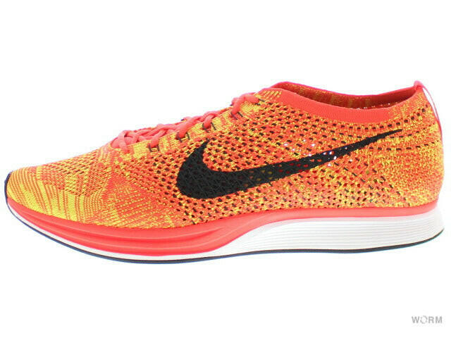 NIKE FLYKNIT RACER 526628-602 bright crimson/black-volt Nike fly knit racer [DS]
