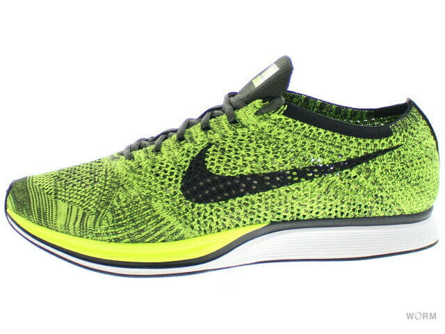 NIKE FLYKNIT RACER 526628-731 volt/black-sequoia Nike Flyknit Racer [DS]