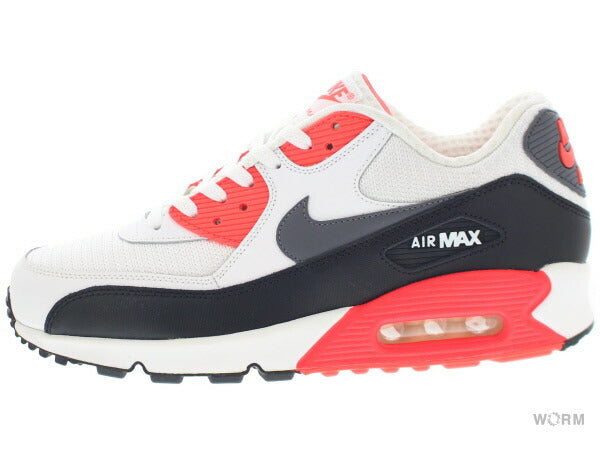 NIKE AIR MAX 90 ESSENTIAL 537384-126 white/drk grey-blk-brght crmsn Nike Air Max [DS]