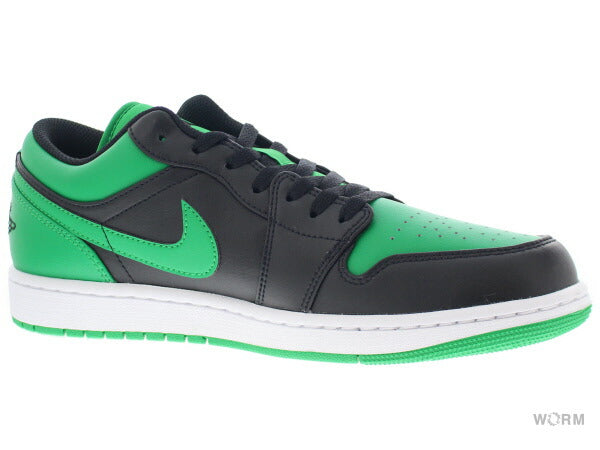 AIR JORDAN 1 LOW 553558-065 black/black-lucky green-white Air Jordan L