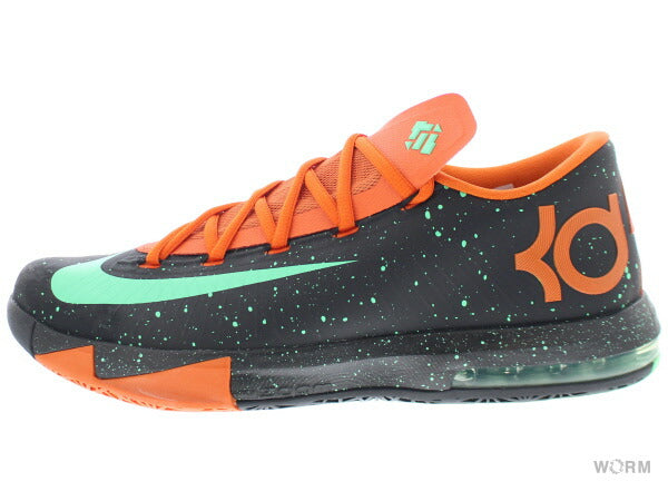 NIKE KD 6 599424-002 black/green glow-urban orange Nike Kevin Durant [DS]
