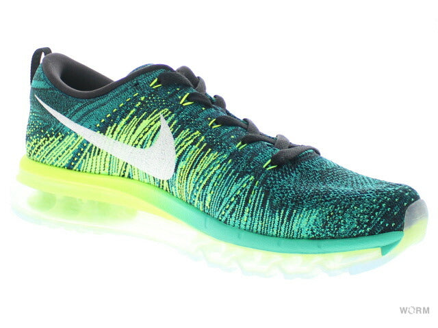 NIKE FLYKNIT MAX 620469-013 black/white-clear jade-volt Nike Flyknit Max [DS]