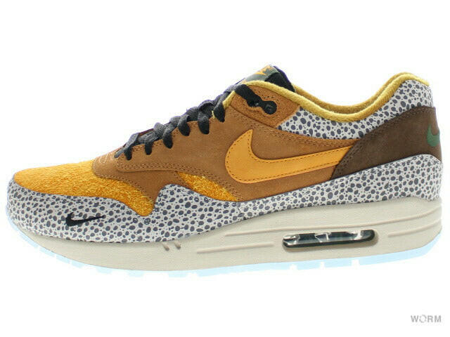 NIKE AIR MAX 1 PREMIUM QS "SAFARI" 665873-200 flax/kumquat-chestnut Air Max Safari [DS]
