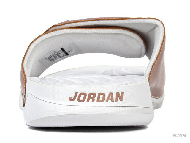 JORDAN HYDRO 5 PINNACLE 854555-105 white/mtlc red bronze Jordan Hydro Pinnacle Sandals [DS]
