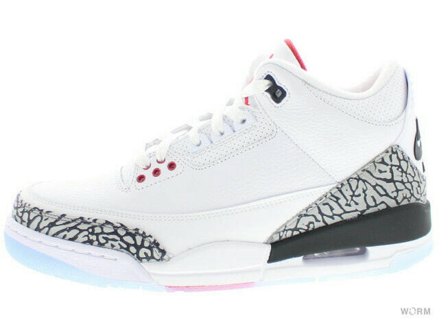 AIR JORDAN 3 RETRO NRG "FREE THROW LINE" 923096-101 white/fire red-cement gray Air Jordan 3 [DS]