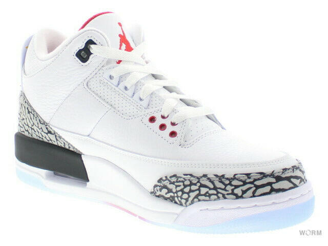AIR JORDAN 3 RETRO NRG "FREE THROW LINE" 923096-101 white/fire red-cement gray Air Jordan 3 [DS]