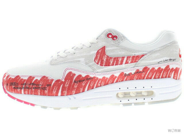 NIKE AIR MAX 1 SKETCH TO SHELF cj4286-101 white/university red Nike Air Max [DS]