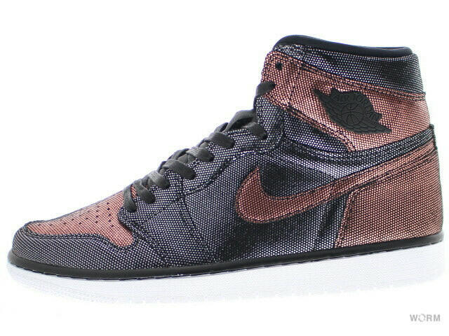 W AIR JORDAN 1 HI OG FEARLESS cu6690-006 black/black-mtlc rose gold Women's Air Jordan [DS]