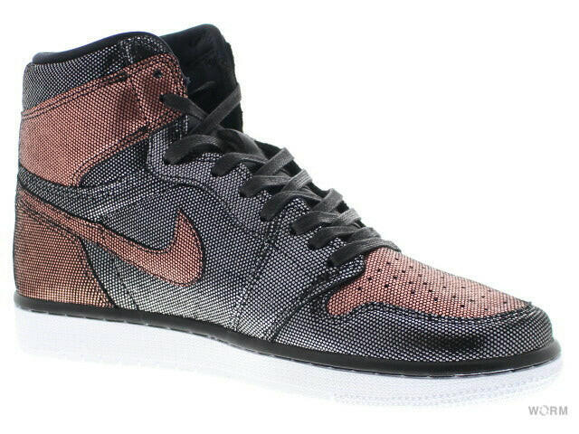 W AIR JORDAN 1 HI OG FEARLESS cu6690-006 black/black-mtlc rose gold Women's Air Jordan [DS]