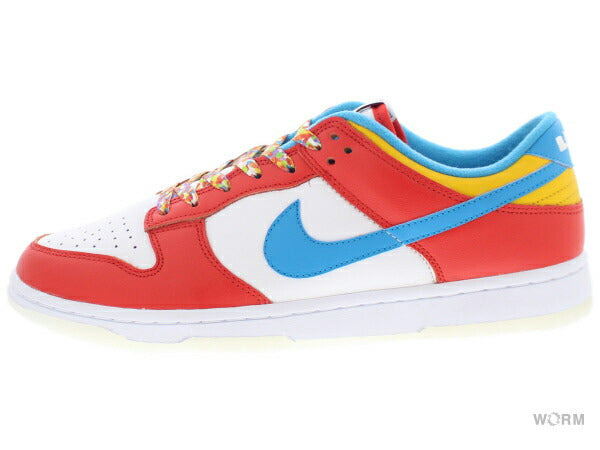 NIKE DUNK LOW QS "LEBRON JAMES" dh8009-600 habanero red/laser blue-white Nike DUNK LOW LeBron James [DS]