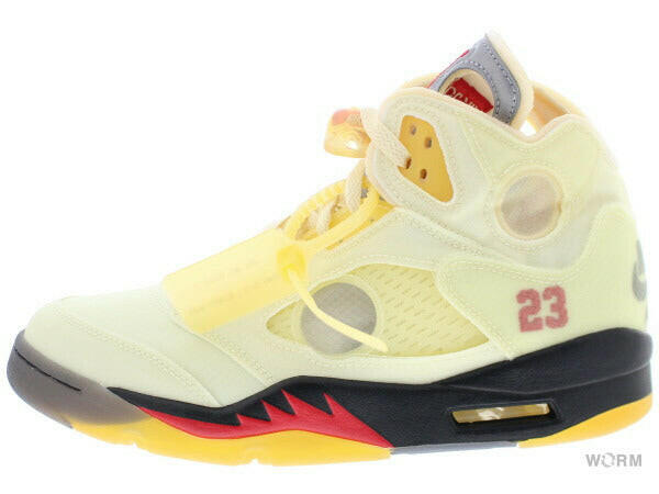 AIR JORDAN 5 RETRO SP "OFF-WHITE" dh8565-100 sail/fire red-muslin-black Air Jordan Retro [DS]